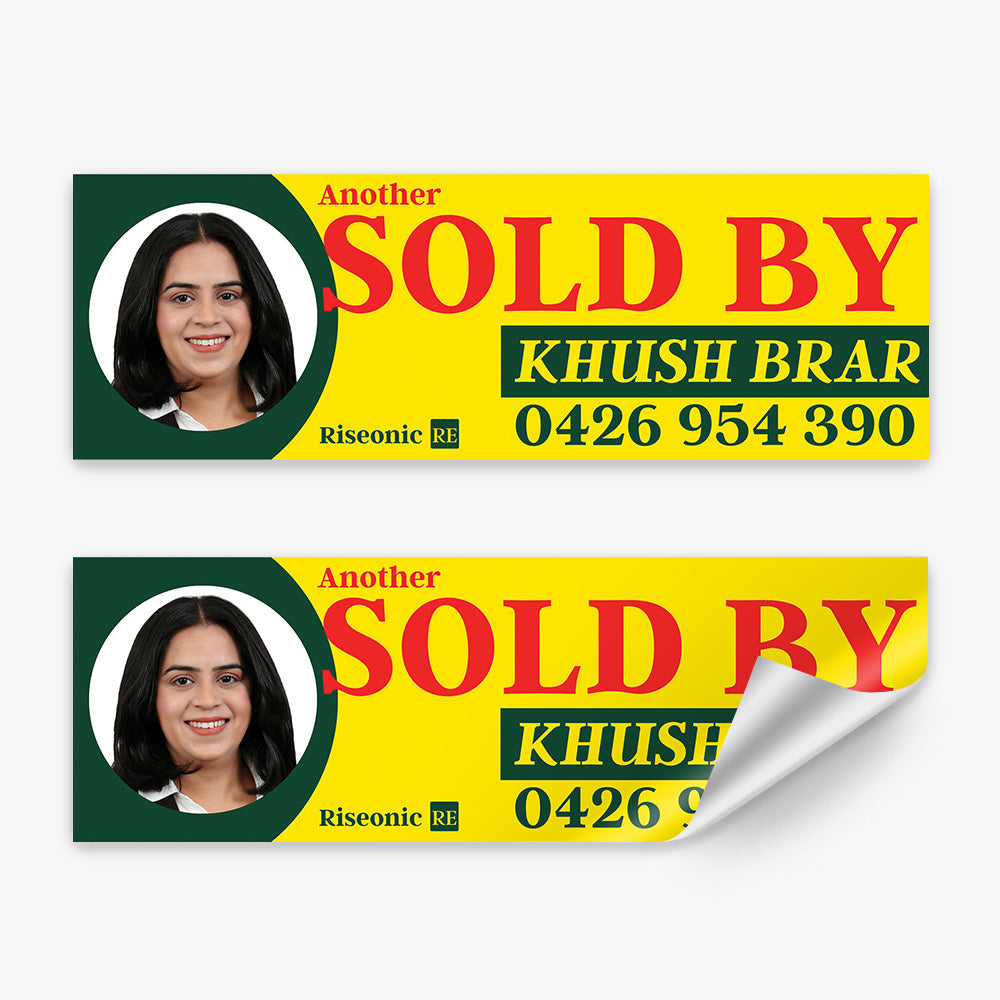 Sold by Sticker (Rectangle) - Riseonic RE