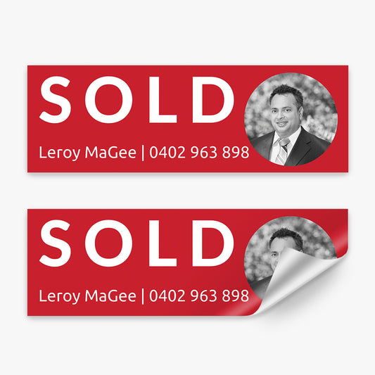Sold Sticker (Rectangle) - Leroy Magee