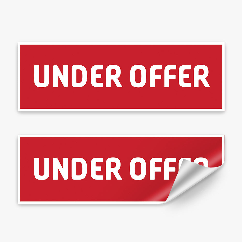 Under Offer Sticker (Rectangle) - Professionals – Real Stickers