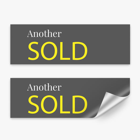 Sold Sticker With Dark Grey Background (Rectangle) - Ray WhiteSold Sticker With Dark Grey Background (Rectangle) - Ray White