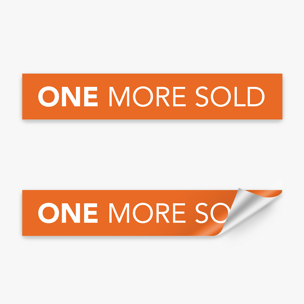 Sold Sticker - One More Sold (Rectangle) - One Agency – Real Stickers