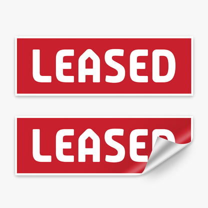 Leased Sticker (Rectangle) - Professionals