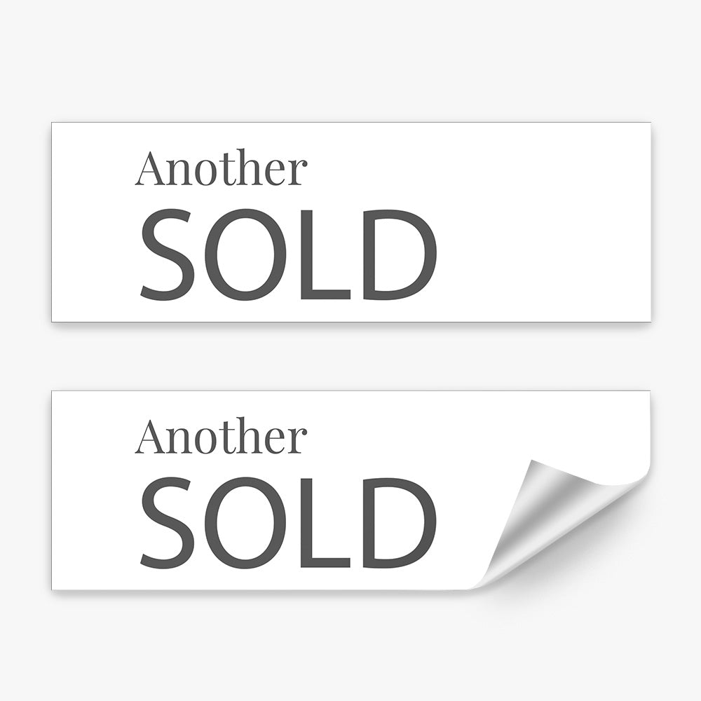 Sold Sticker (Rectangle) – Real Stickers
