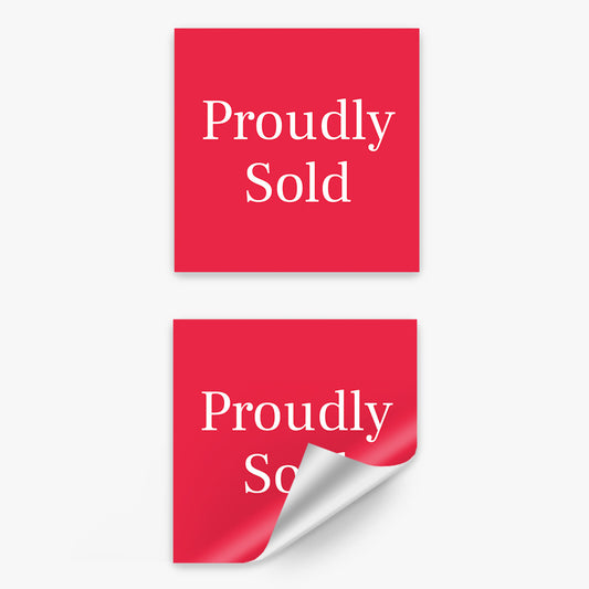 Proudly Sold Sticker (Square) - R&W
