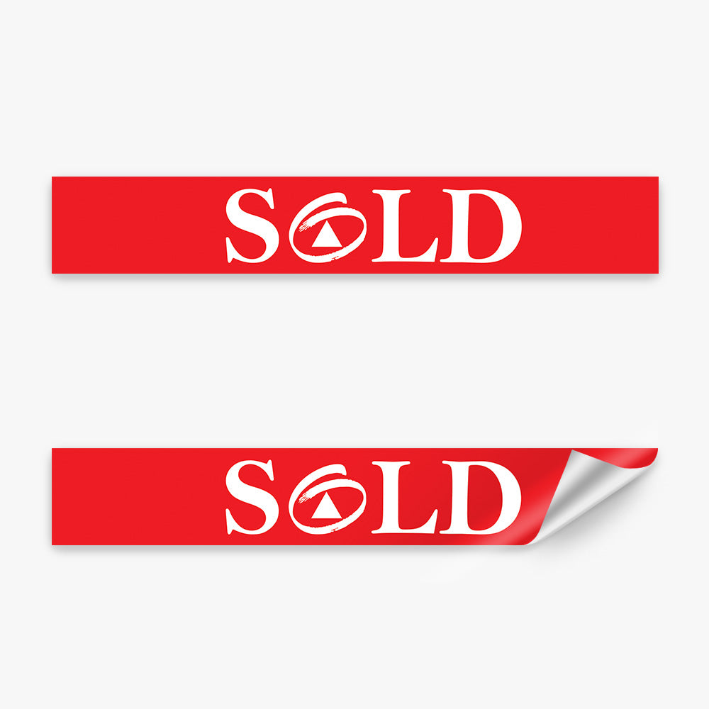 Sold Stickers - First National (Rectangle) - Slim – Real Stickers