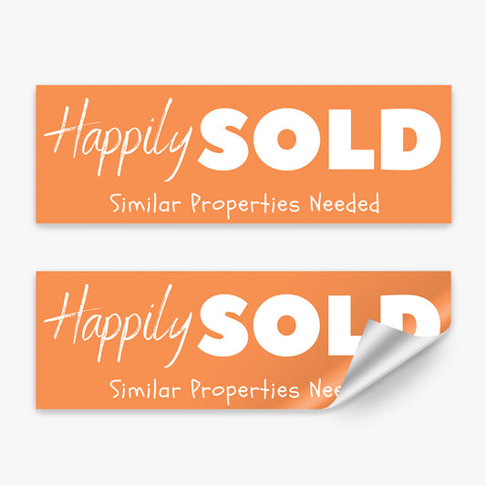 Happily Sold Sticker (Rectangle)