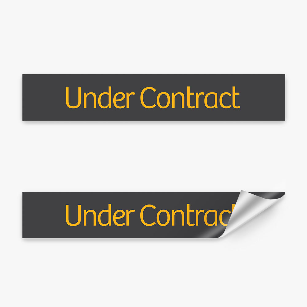Under Contract Sticker (Rectangle) - Raine & Horne - Slim