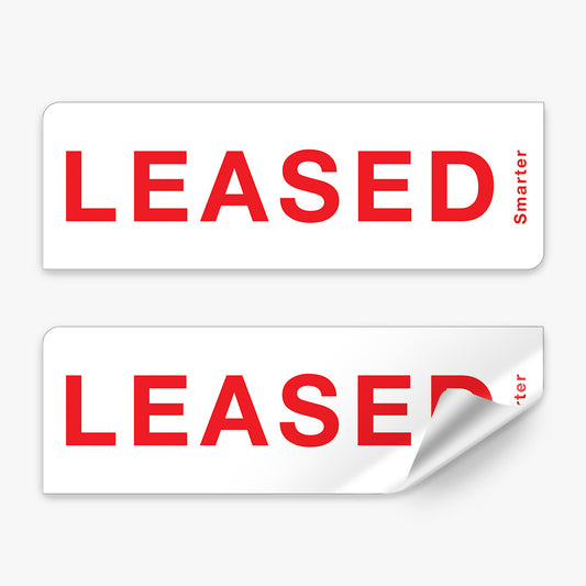 Leased Sticker (Rectangle) - PRD