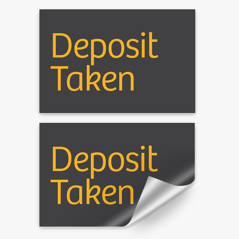 Deposit Taken Sticker (Rectangle) - Raine & Horne