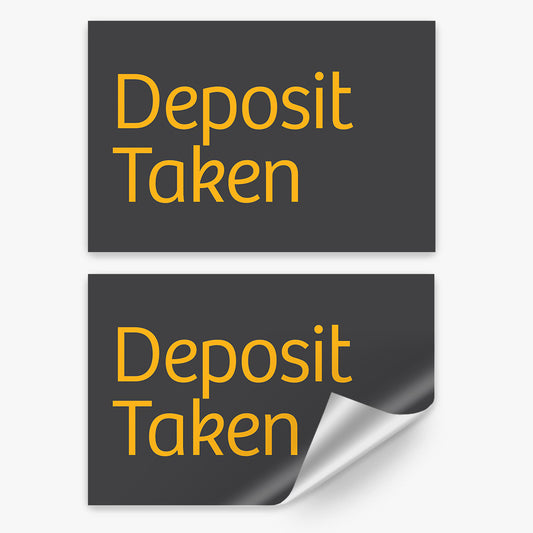 Deposit Taken Sticker (Rectangle) - Raine & Horne