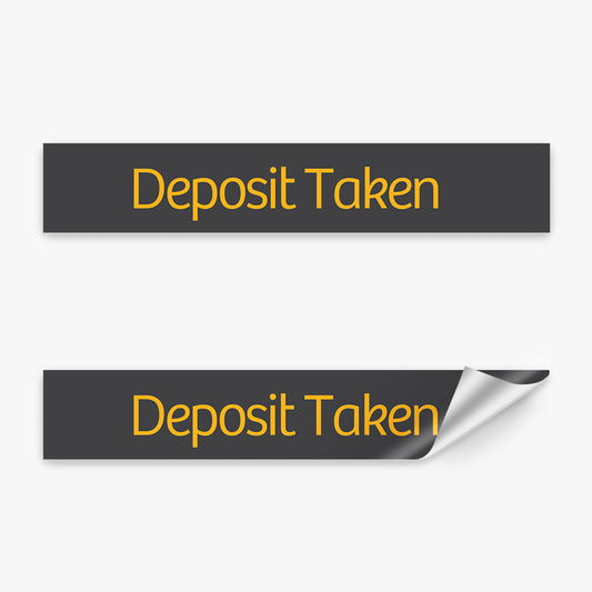 Deposit Taken Sticker (Rectangle) - Raine & Horne - Slim