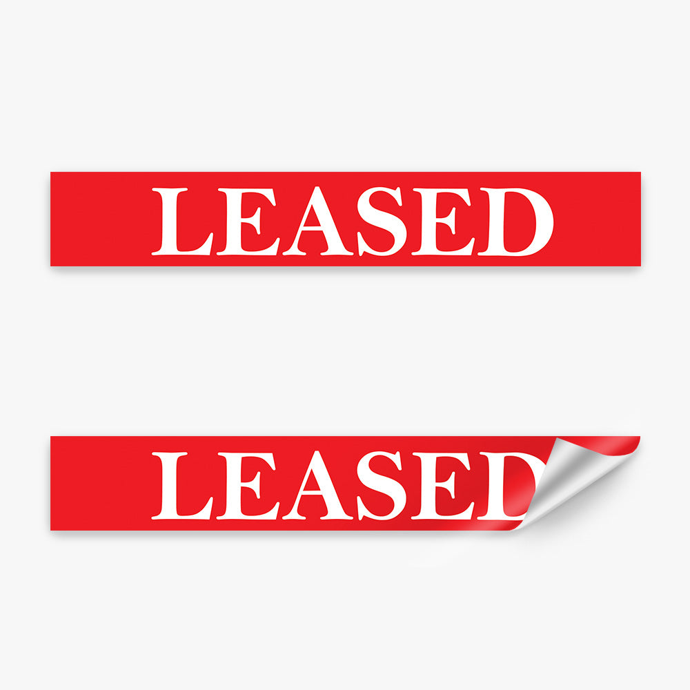 Leased Stickers - First National (Rectangle) - Slim