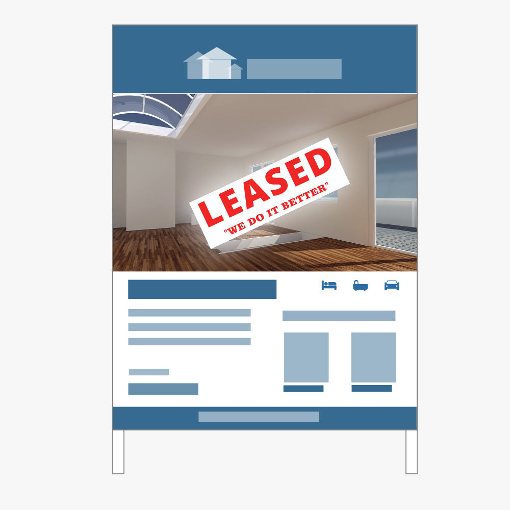 Leased Sticker (Rectangle) - Burns and Burns