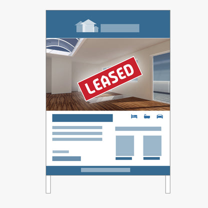Leased Sticker (Rectangle): how to apply it