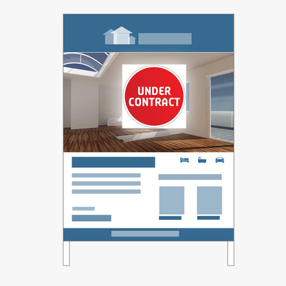 Under Contract Sticker (Round) - Red Gradient with White Border: how to apply it