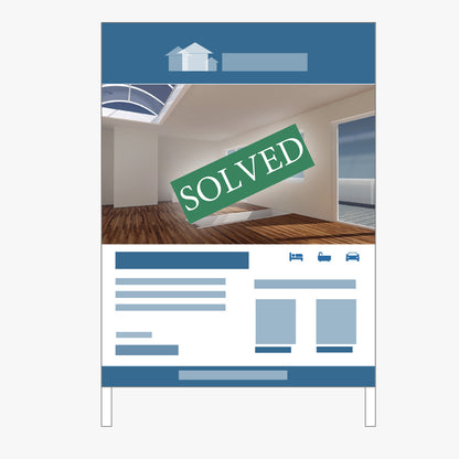 SOLVED (SOLD/LEASED) Sticker - Solve Commercial Real Estate: how to apply it