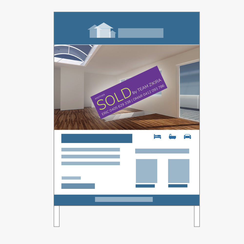 SOLD Sticker (Rectangle) - ZIKIRA Real Estate