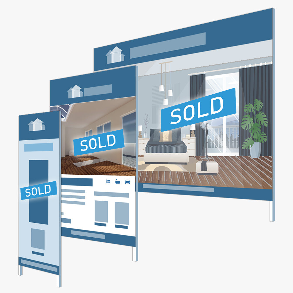 Sold Sticker (Rectangle) - Harcourts