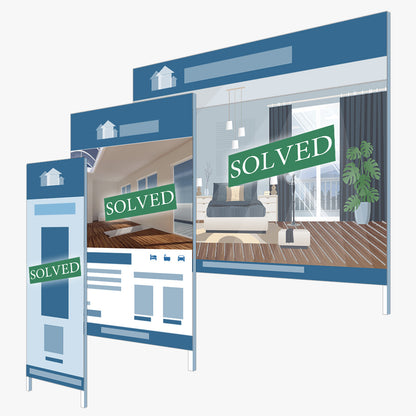 SOLVED (SOLD/LEASED) Sticker - Solve Commercial Real Estate: signboards and surfaces it suits