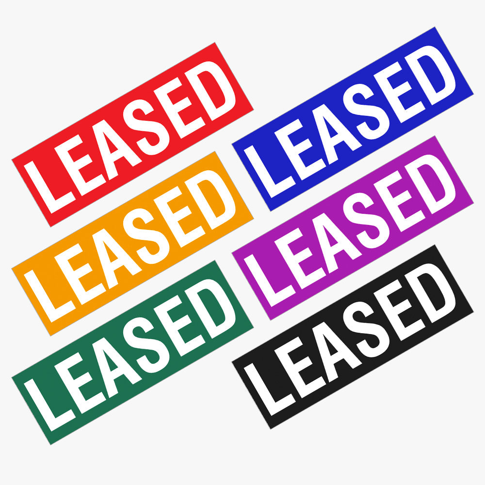 Generic Leased Sticker (Rectangle) Multi Colour - Swiss721