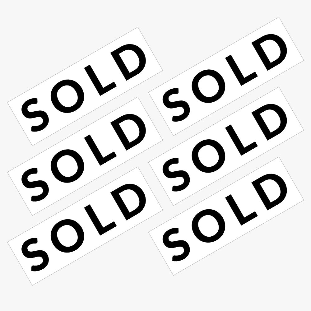 Generic Sold Sticker (Rectangle) White - Lato